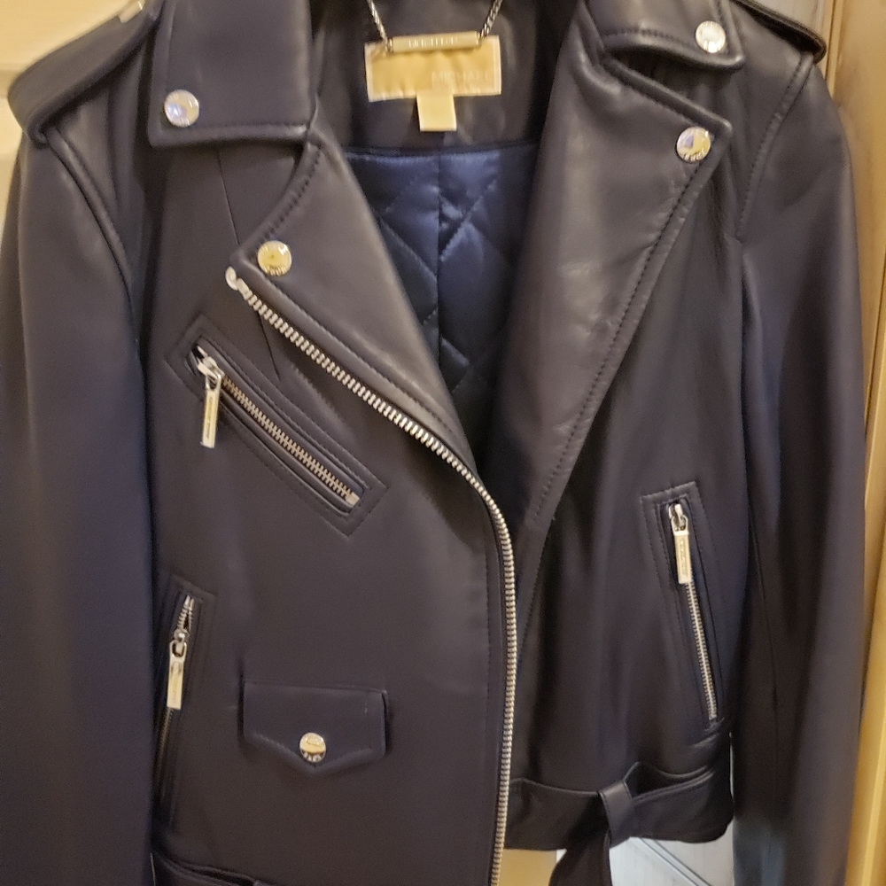 Micheal Kors Genuine Leather Jacket